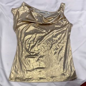 NY&C Gold Asymmetrical Top